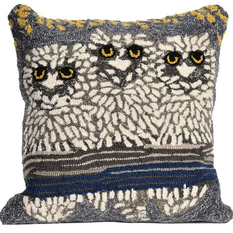 Frontporch Owls Night "Machine Washable" Indoor/Outdoor Pillow