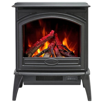 Cast Iron Freestand Electric Fireplace, 50cm