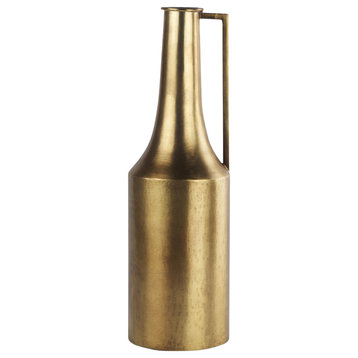 Aubrey Medium 18.0H Gold Iron Jug Vase