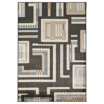 Ashley Furniture Juhani 7'10" x 9'10" Rug in Black and Brown