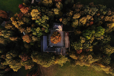 Drohnenphotographie-Herbstfarben