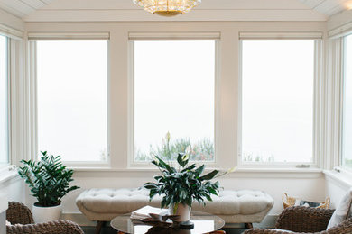 Inspiration for a coastal home design remodel in Seattle