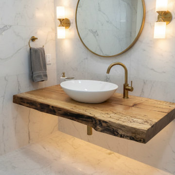 Customizable Live Edge Maple Vanity Tops, Made-To-Order
