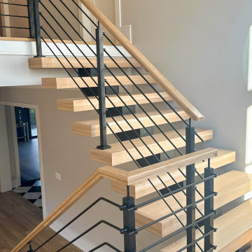 Project #147 | Modern Staircase with Seattle Style Stringer