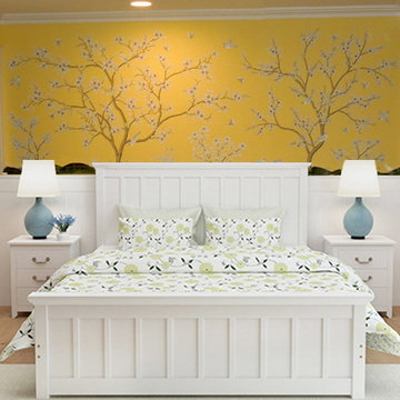 hand painted wallpaper project show