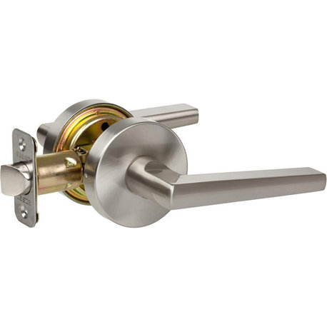 Delaney Hardware Vida Series Passage Lever Set, Satin Nickel