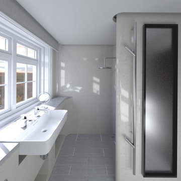 Shower Area  / Vanity Unit - Design Proposal