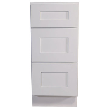 Design House 561449 Brookings 12"W x 34-1/2"H Base Cabinet - White
