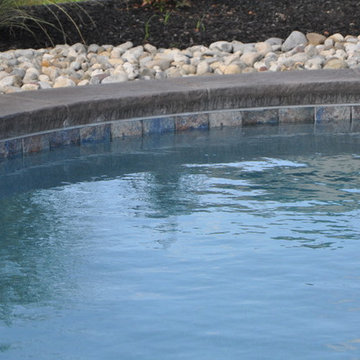Custom Freeform Style Pool with Raised Spa