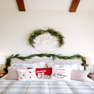 Festive Holiday Bedroom Decor Collection styled by Camille Styles