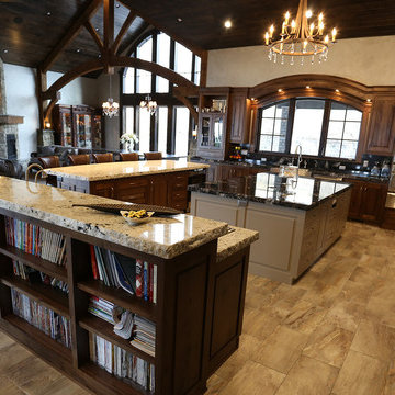 Ivory Pearl and Titanium Granite Kitchen