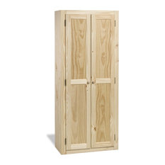 Pantry Cabinets | Houzz - Jasper Unfinished Pine Pantry - Pantry Cabinets