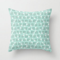 Lily Pad Sea Foam Green Accent Throw Pillow - Decorative Pillows