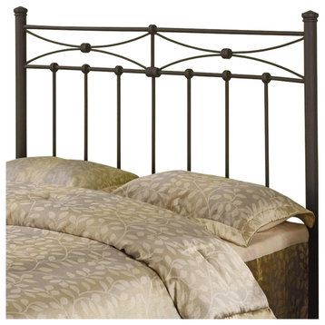 Bowery Hill Transitional Metal Full Queen Spindle Headboard in Bronze