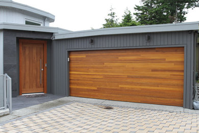 Inspiration for a contemporary garage remodel in Vancouver