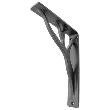 Wrought Iron Corbel - Willow Iron Countertop Corbel (single center brace)