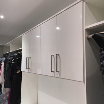 Master Closet with HIGH GLOSS accents