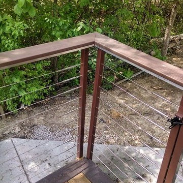 Powder coated railing work
