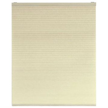 Cordless Honeycomb Cellular Pleated Shade, 34x64, Alabaster