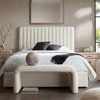 Brooke 54" Eastern King Bed in Ivory Boucle by Diamond Sofa