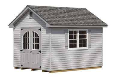 Inspiration for a mid-sized craftsman garden shed remodel in New York