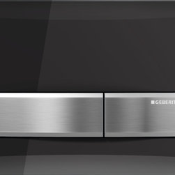 Geberit Smoked Glass Sigma50 Flush Plate - Bathroom Fixtures