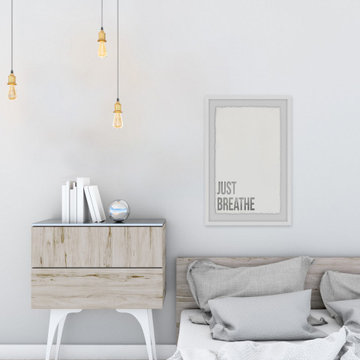 "Just Breathe" Framed Painting Print