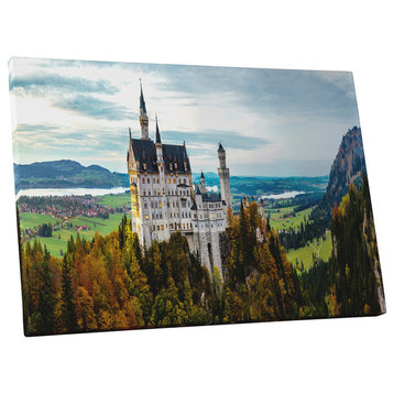Castles and Cathedrals "Germany Neuschwanstein Castle" Canvas Wall Art