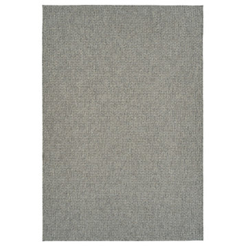 Kaleen Bacalar Bac06-77 Solid Color Rug, Silver, Gray, Silver, Sand, 4'0"x6'0"