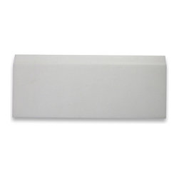 Stone Center Online - Thassos White 5 x 12 Baseboard Trim Molding Honed - Marble from Greece - Tile