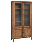Bentley Designs - Sophia Oak Furniture Display Cabinet - Sophia Oak Display Cabinet is made by skilled designers who used hints of Gustavian-inspired design to produce this unique, angular, quality oak collection. Which creates an unusual aged and yet refined appearance.