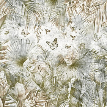 Banana tropics wall mural