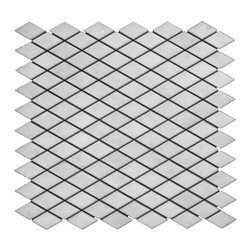 Statuary Crystal Marble Italian White Statuario Diamond Mosaic Tile Polished - Home Accessories & Decor