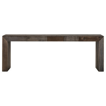 51 Inch Bench Small Grey  Industrial Moe's Home