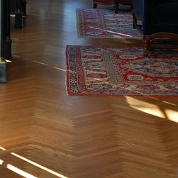 Rift Sawn White Oak from the Herringbone collection. - Engineered Wood Flooring