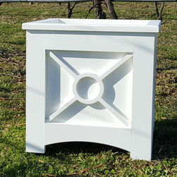 White PVC Planter Boxes - Outdoor Pots And Planters
