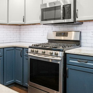 Two-Tone Kitchen Remodel Done With Cabinet Refacing
