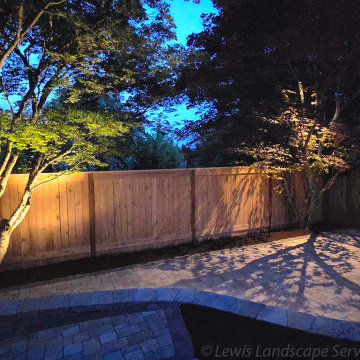 Stark Backyard Patio, Seat Wall, Fence & Lighting Project - Beaverton OR - 2025