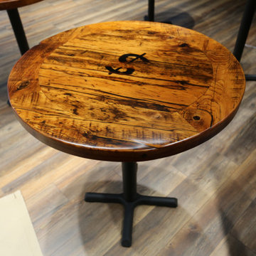 Restaurant Tables & Table Tops Made Of Reclaimed Wood