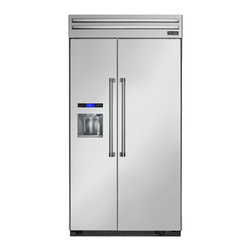 Thermador 42" Built In Side By Side Refrigerator, Stainless Steel | T42BD820NS - Refrigerators