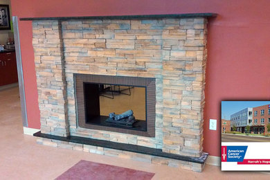 Double Sided Fireplace at Harrah's Hope Lodge Memphis