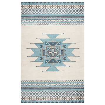 Rizzy Home Southwest SU567A Blue Southwest/Tribal Area Rug, Runner 2'6" x 8'
