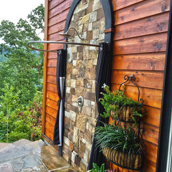 Half Oval Shower Rod - Shower Curtain Rods
