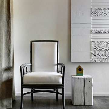 Laura Kirar Upholstered Arm Chair: M-283
