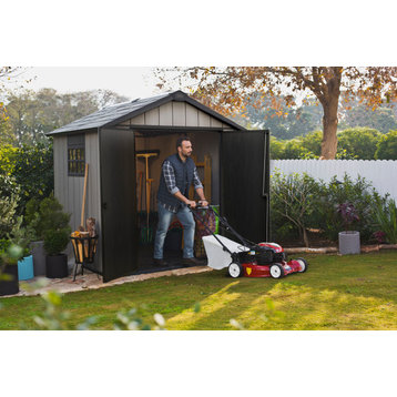 Oakland 7.5x7 Resin Outdoor Storage Shed Kit by Keter