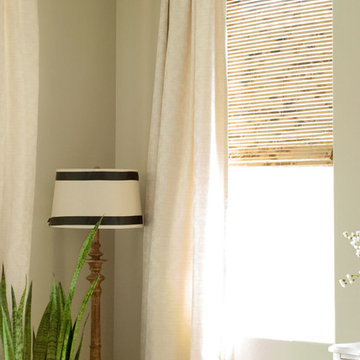 Beachy, Boho Farmhouse Gets Transformed With Woven Wood Shades