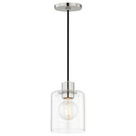 Mitzi by Hudson Valley Lighting - Neko Pendant With Clear Glass, Finish: Polished Nickel - We get it. Everyone deserves to enjoy the benefits of good design in their home - and now everyone can. Meet Mitzi. Inspired by the founder of Hudson Valley Lighting's grandmother, a painter and master antique-finder, Mitzi mixes classic with contemporary, sacrificing no quality along the way. Designed with thoughtful simplicity, each fixture embodies form and function in perfect harmony. Less clutter and more creativity, Mitzi is attainable high design.