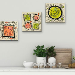 Smaller Abstract Paintings Created in a Series of 2 or More - Paintings