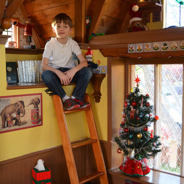 A Magical Tree House Lights Up for Christmas