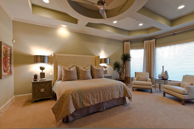 Inspiration for a contemporary bedroom in Houston.